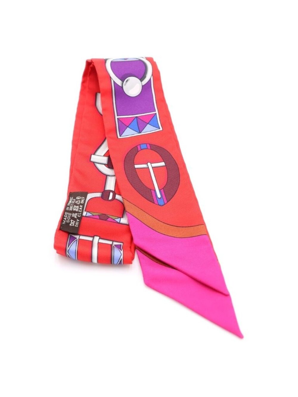 Hermes Carre en Boucles Twill Silk Scarf - Picture 2 of 6